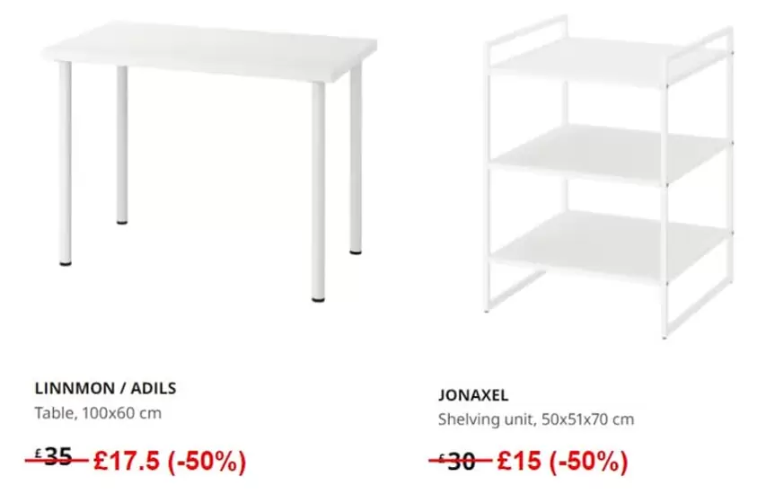 £15.00 Ikea desk and shelving unit