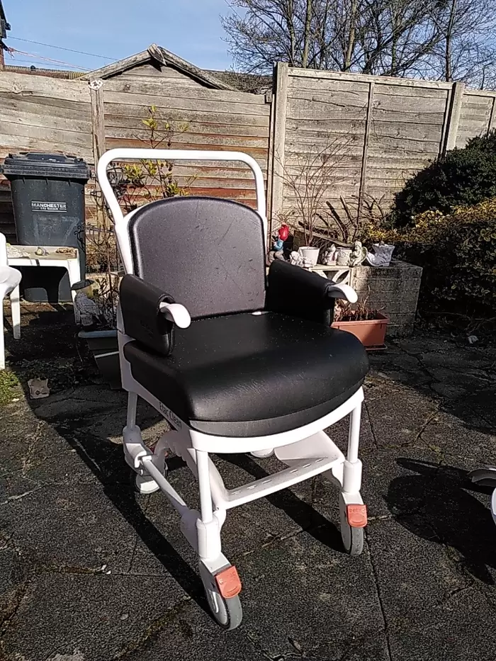 £300.00 Etac Clean Shower Commode Chair (Lightly used)