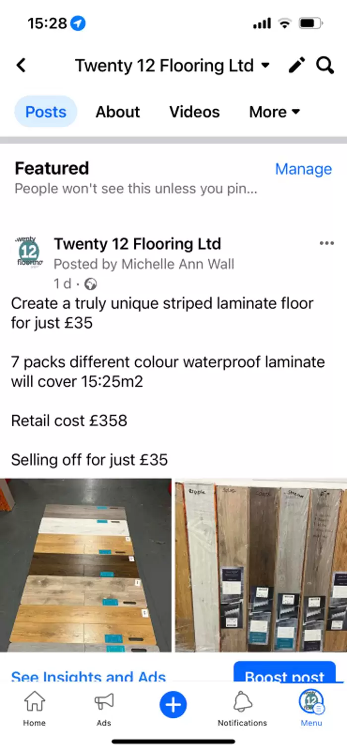£35.00 Laminate flooring | in Barry, Vale of Glamorgan