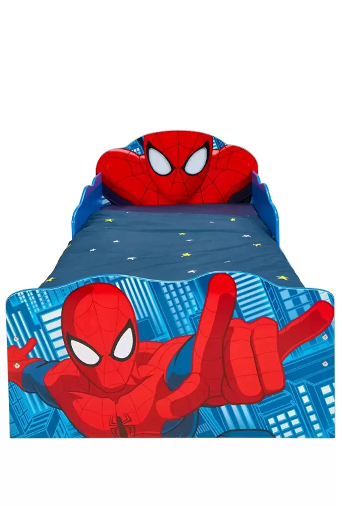 £65.00 Spiderman Toddler Bed / Cot with Storage and Light Up Eyes