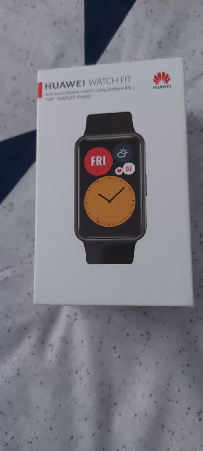 £65.00 New Huawei Watch Fit 46mm Smart Watch Graphite Black Fitness Tracker GPS Health