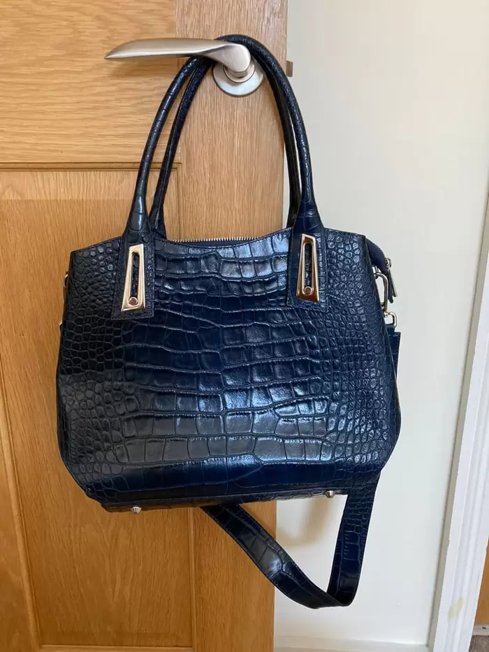 £50.00 Designer bag / Blue leather / France